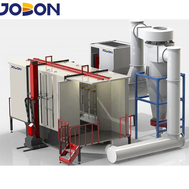 PVC automatic booth with stainless steel big cyclone